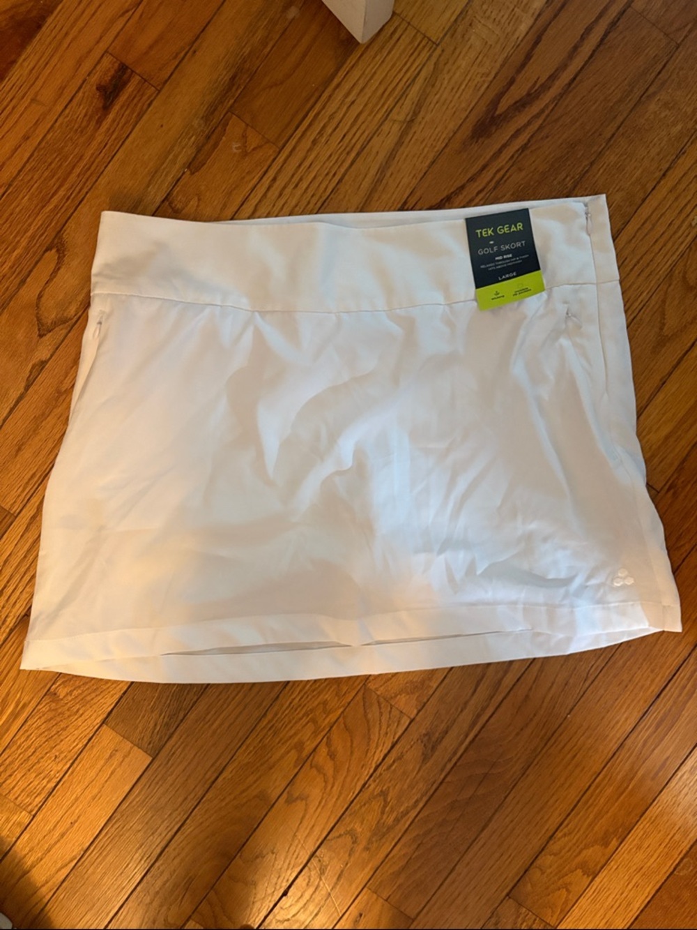 NWT Tek Gear White Women's Golf Skort Sz L